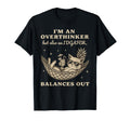 Overthinker Chill Cat Funny T-Shirt - Fun Novelty Design Unisex - T-Shirt, Sweatshirt, Hoodie