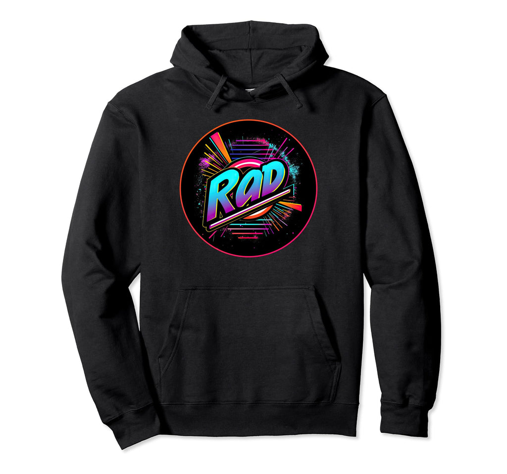 80S 90S Rad Party Synthwave Costume Hoodie - Custom Art Print Men Women - T-Shirt, Sweatshirt, Hoodie