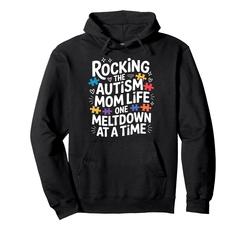 Autism Mom Autism Dad Autistic Child Hoodie - Aesthetic Graphic Unisex - T-Shirt, Sweatshirt, Hoodie