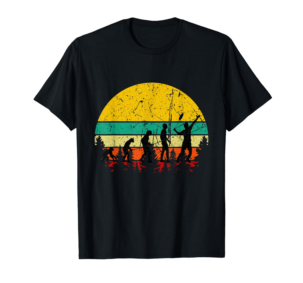 Badminton Evolution 60S 70S T-Shirt - Fun Novelty Design for Adults - T-Shirt, Sweatshirt, Hoodie