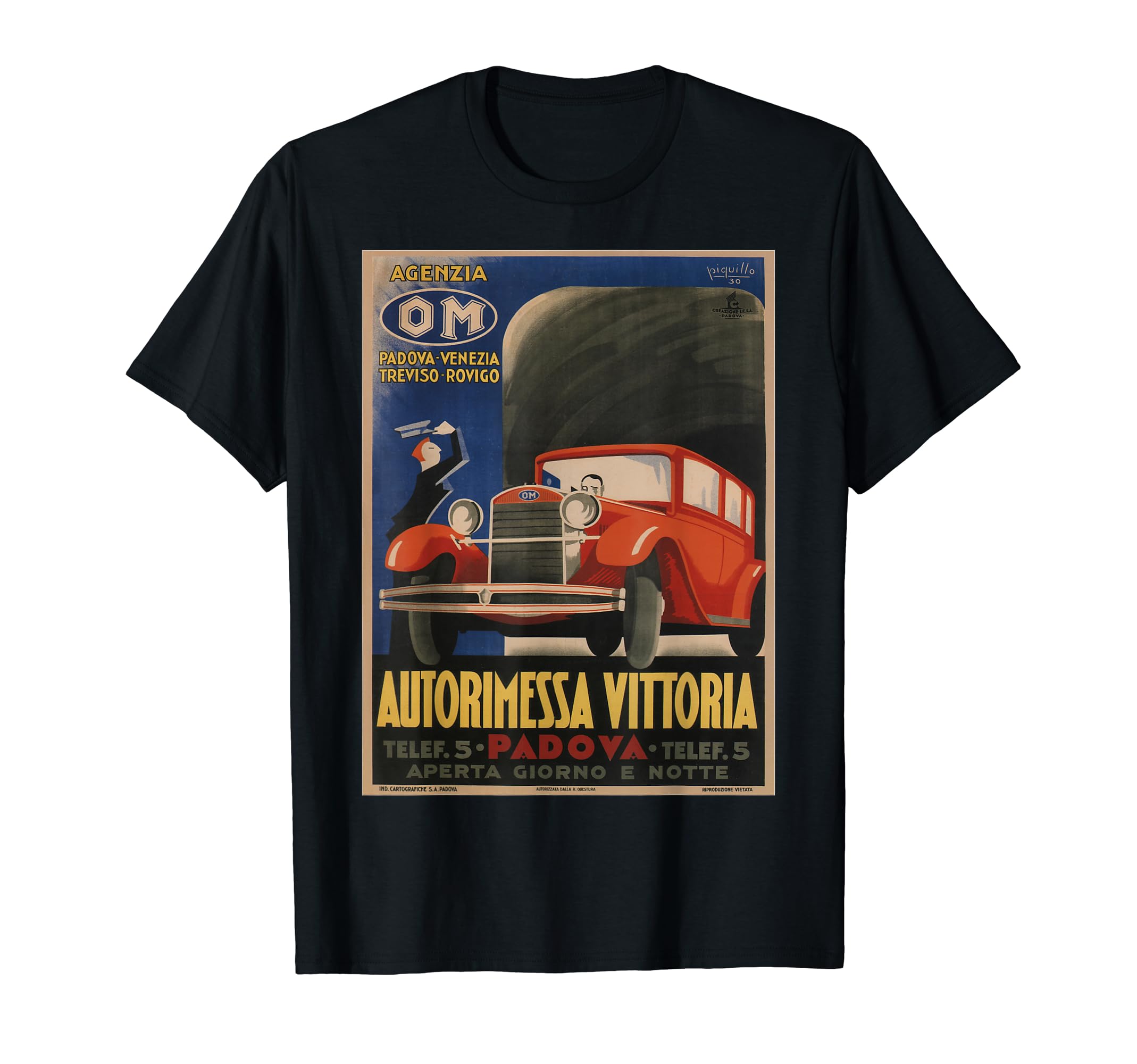 Autorimessa Vittoria T-Shirt - Fun Novelty Design for Adults - T-Shirt, Sweatshirt, Hoodie