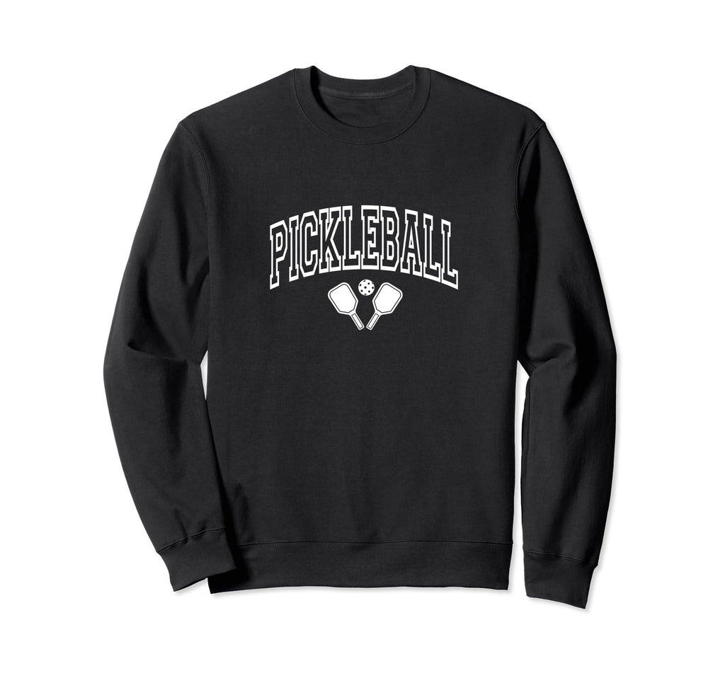Pickleball Typography Set Sweatshirt - Unique Graphic for Adults - T-Shirt, Sweatshirt, Hoodie