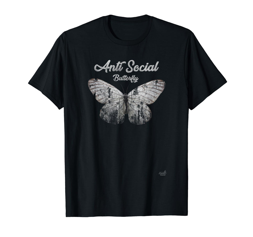 Anti Social Butterfly T-Shirt - Casual Everyday Wear Unisex - T-Shirt, Sweatshirt, Hoodie