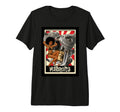 Pin Up And Motorcycle Engine Tri Blend T-Shirt - Minimalist Print Unisex - T-Shirt, Sweatshirt, Hoodie