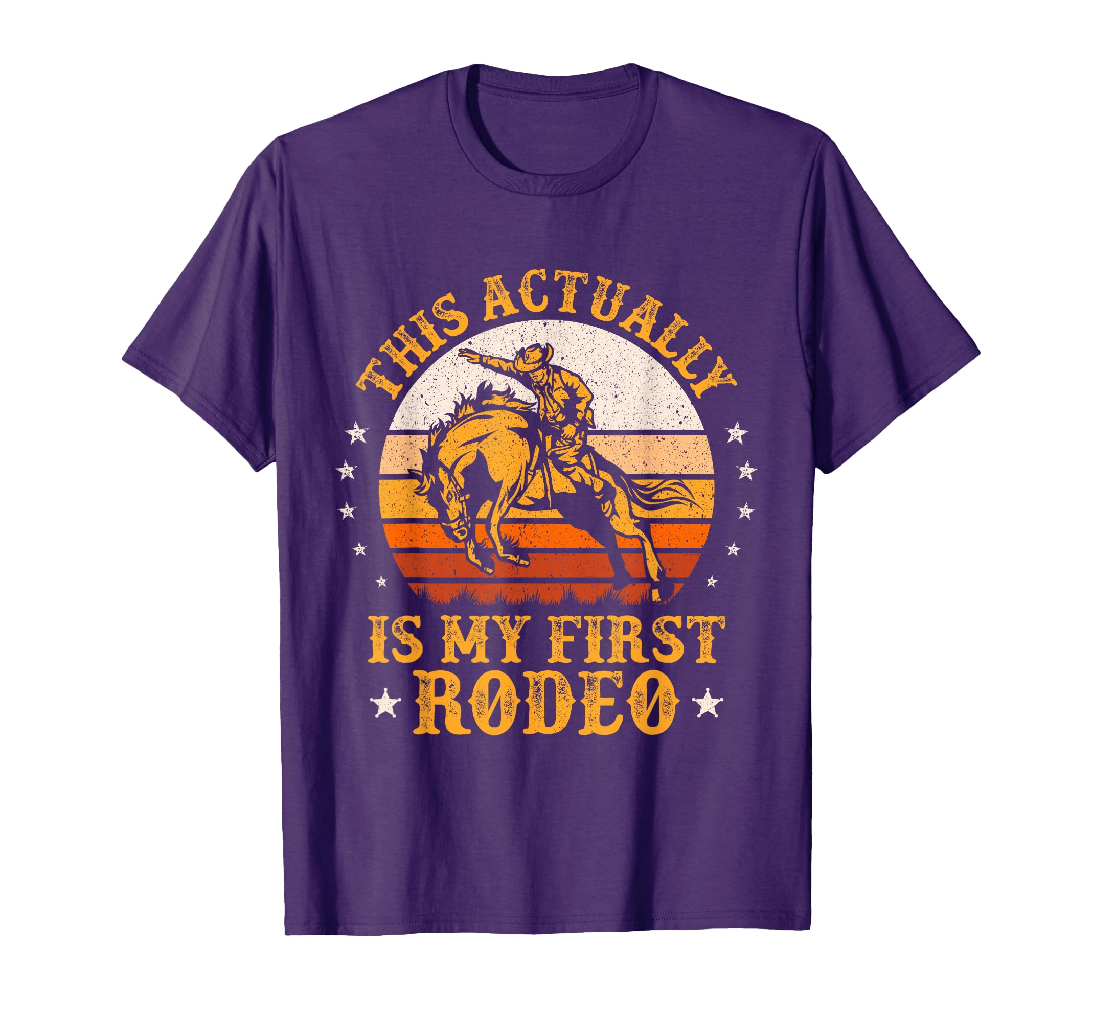 This Actually Is My First Rodeo Cowboy T-Shirt - Aesthetic Graphic Unisex - T-Shirt, Sweatshirt, Hoodie
