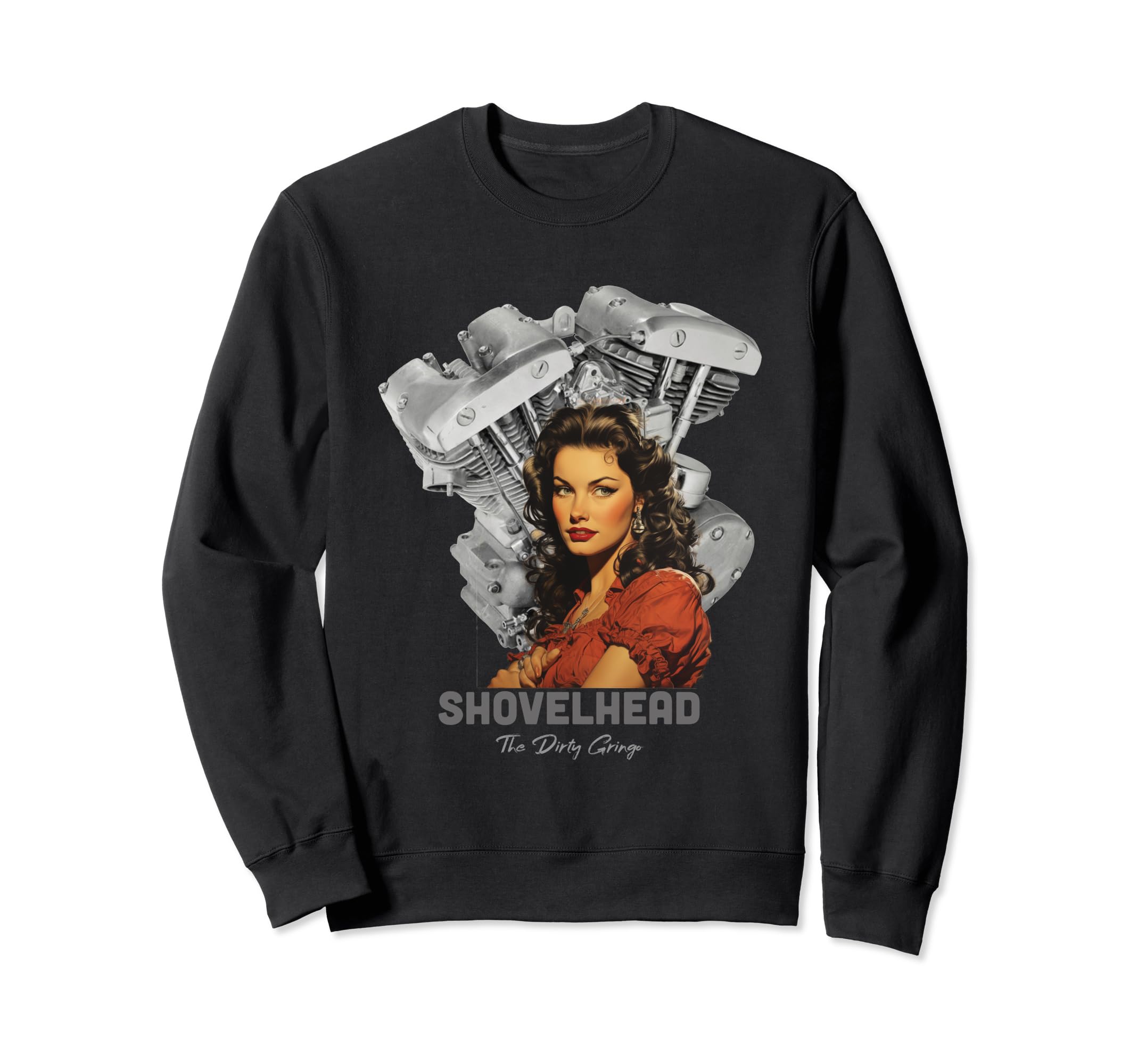 Hd Motorcycle Vtwin Shovelhead Sweatshirt - Casual Everyday Wear Men Women - T-Shirt, Sweatshirt, Hoodie