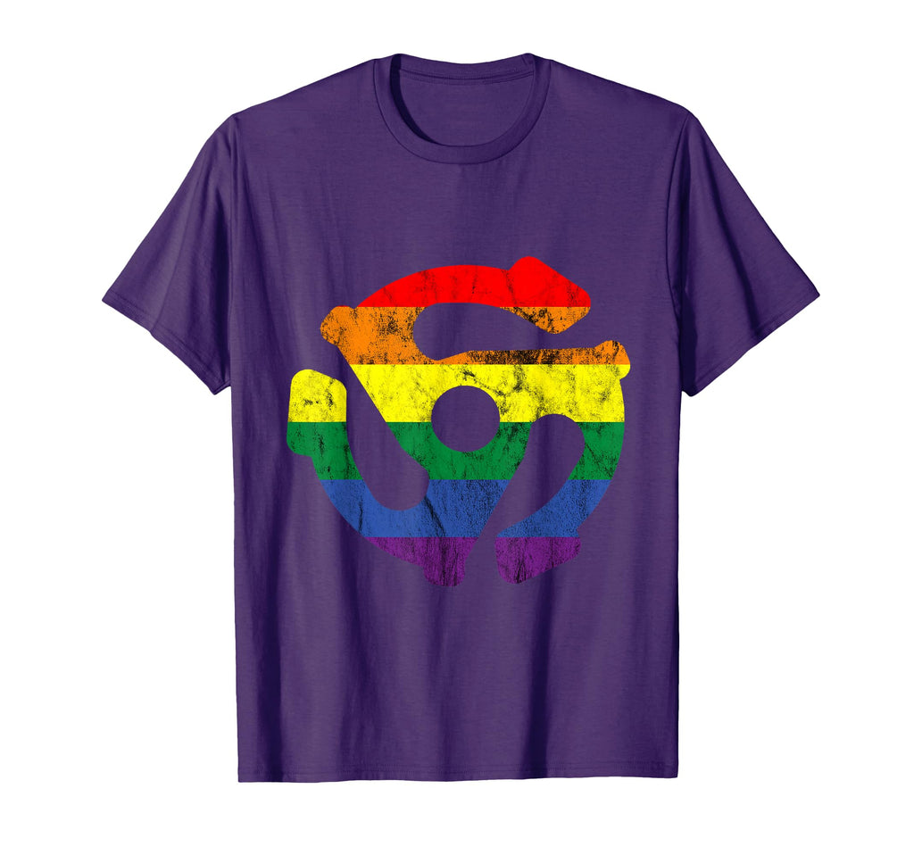 Vinyl Lgbt Adapter Record Player Old T-Shirt - Trendy Graphic for Adults - T-Shirt, Sweatshirt, Hoodie