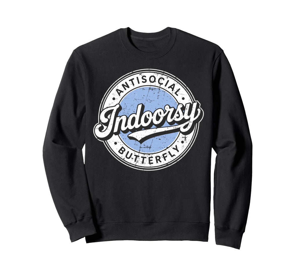 Badge Introvert Indoorsy Sweatshirt - Streetwear Style Men Women - T-Shirt, Sweatshirt, Hoodie