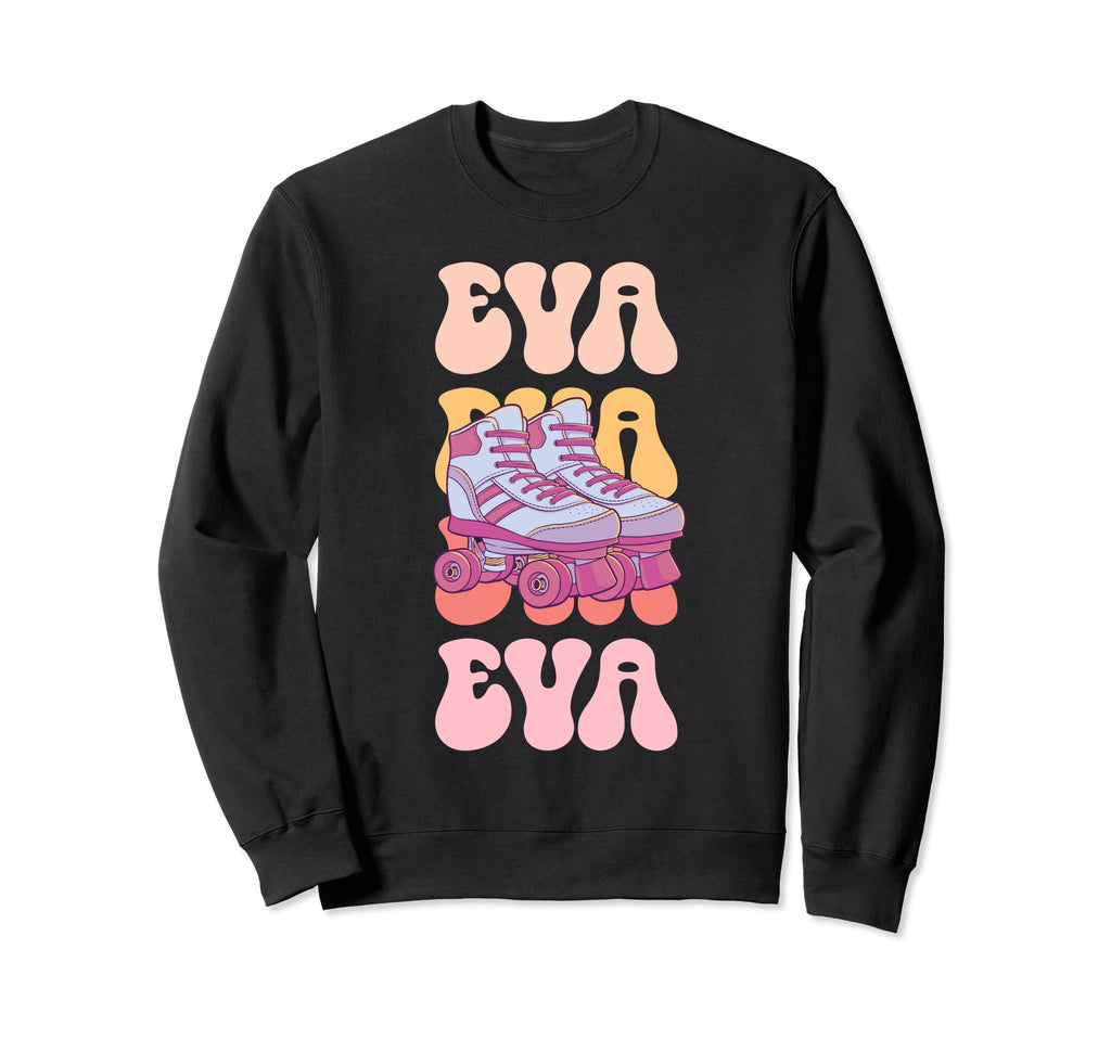 Eva Name Roller Skating Hobby Sweatshirt - Minimalist Print Unisex - T-Shirt, Sweatshirt, Hoodie