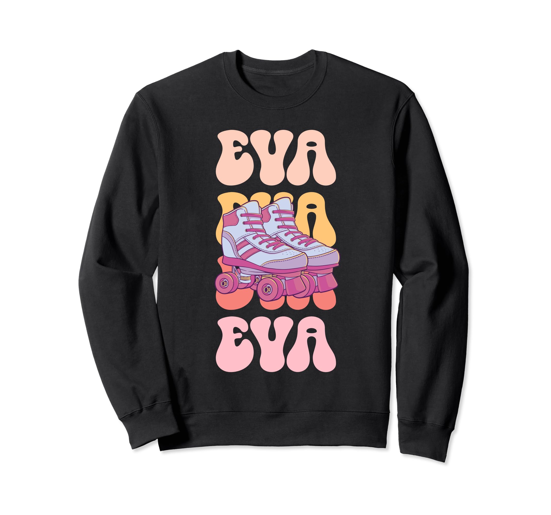 Eva Name Roller Skating Hobby Sweatshirt - Minimalist Print Unisex - T-Shirt, Sweatshirt, Hoodie