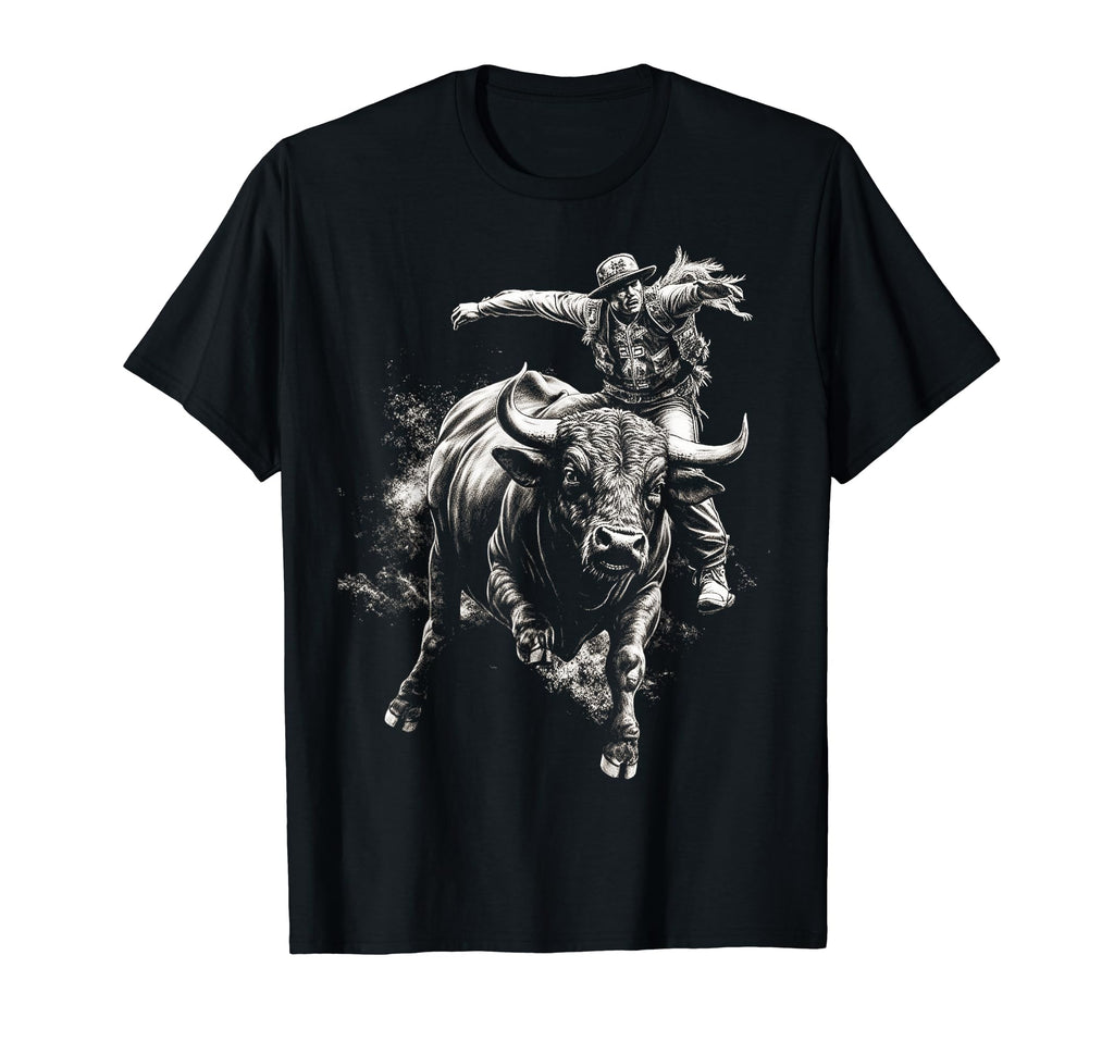Cowboy Rodeo Horse Riding Usa Cowboy T-Shirt - Custom Art Print Unisex - T-Shirt, Sweatshirt, Hoodie