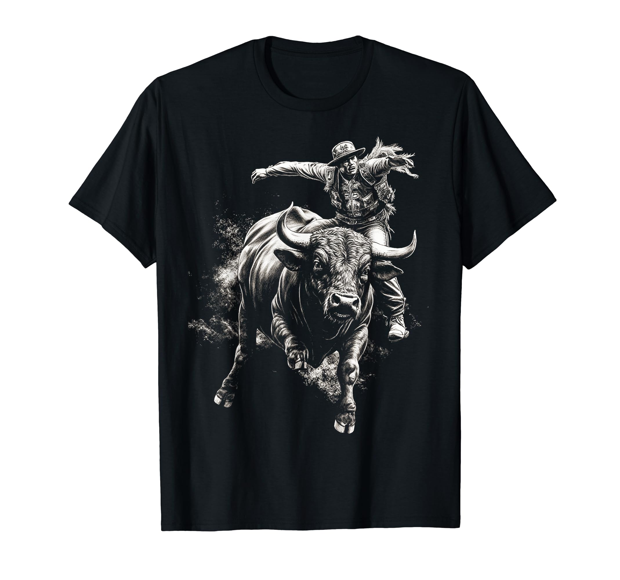 Cowboy Rodeo Horse Riding Usa Cowboy T-Shirt - Custom Art Print Unisex - T-Shirt, Sweatshirt, Hoodie