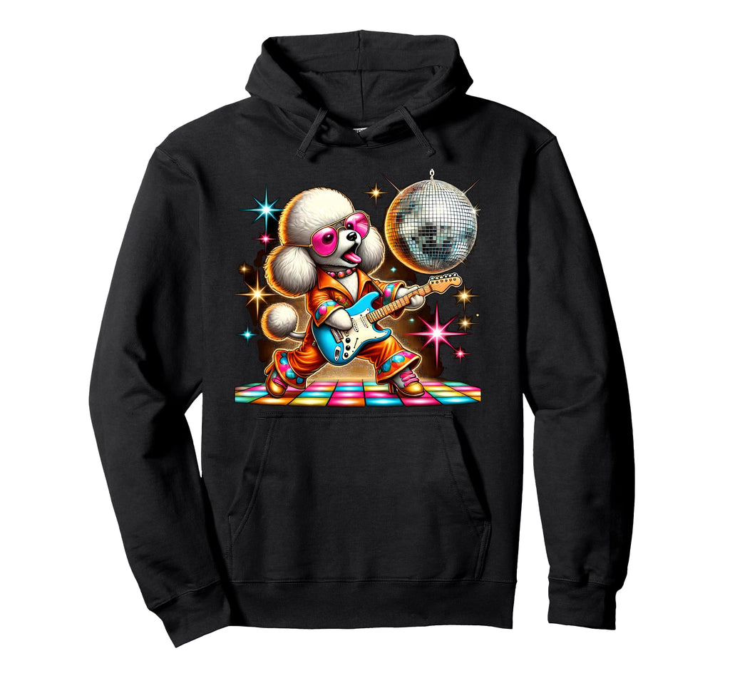 Aesthetic Toy Poodle Disco Hoodie - Fun Novelty Design Unisex - T-Shirt, Sweatshirt, Hoodie