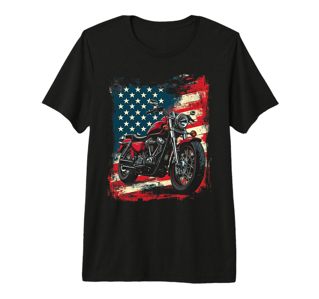 Motorcycle Tri Blend T-Shirt - Unique Graphic for Adults - T-Shirt, Sweatshirt, Hoodie