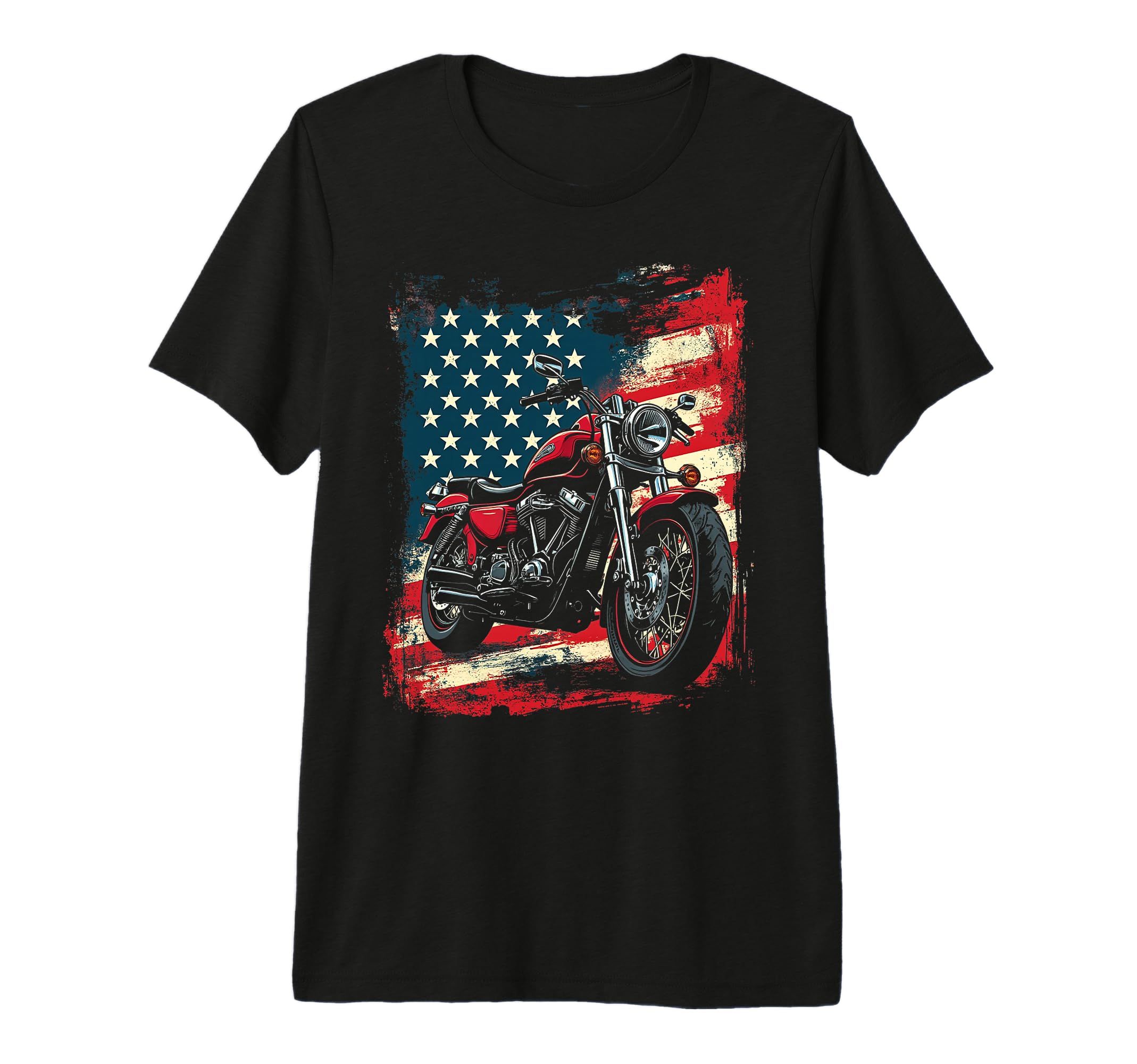 Motorcycle Tri Blend T-Shirt - Unique Graphic for Adults - T-Shirt, Sweatshirt, Hoodie
