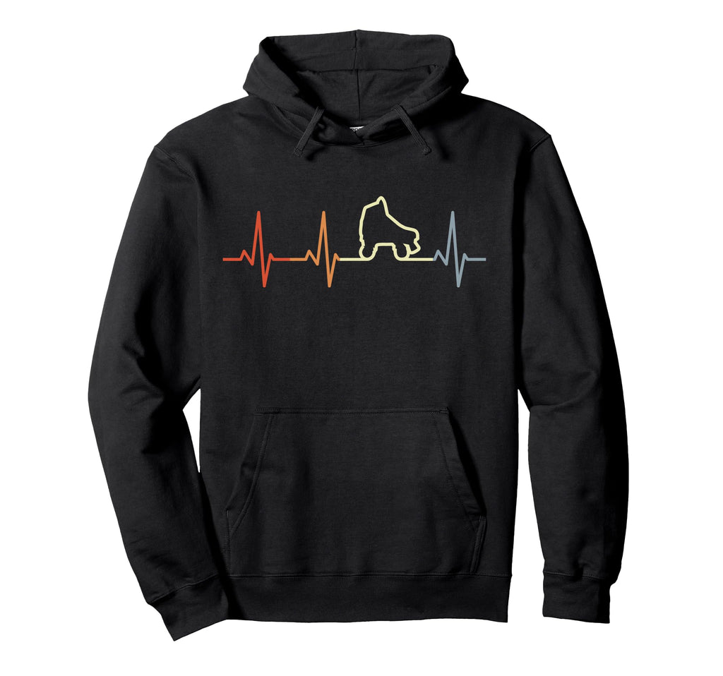 Roller Skates Heartline Roller Skating Fan Hoodie - Trendy Graphic Unisex - T-Shirt, Sweatshirt, Hoodie