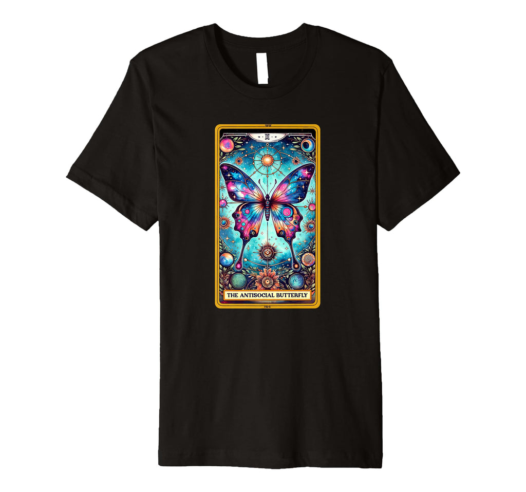 Sarcastic Tarot Antisocial Butterfly T-Shirt - Fun Novelty Design Unisex - T-Shirt, Sweatshirt, Hoodie