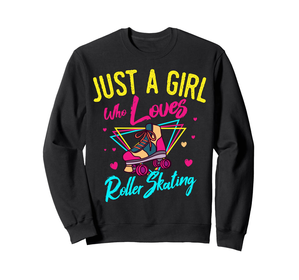 Skater Just Who Loves Roller Skating Sweatshirt - Custom Art Print Unisex - T-Shirt, Sweatshirt, Hoodie