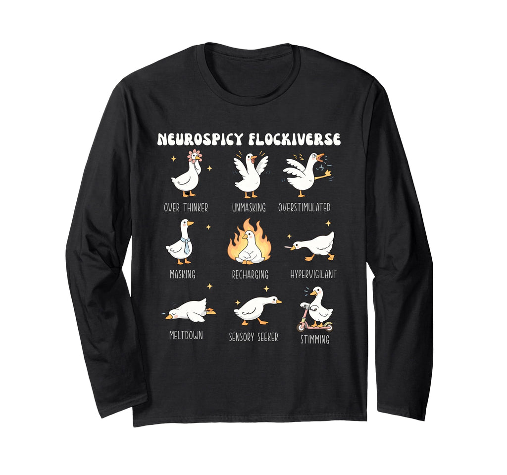 Neurospicy Flockiverse Goose Autism T-Shirt - Unique Graphic Unisex - T-Shirt, Sweatshirt, Hoodie