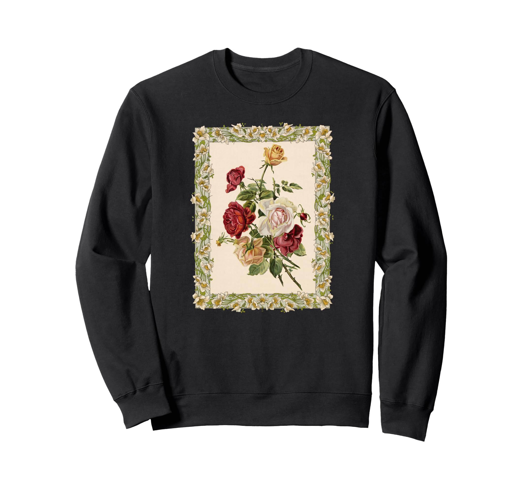 Framed Flowers Sweatshirt - Graphic Print for Adults - T-Shirt, Sweatshirt, Hoodie