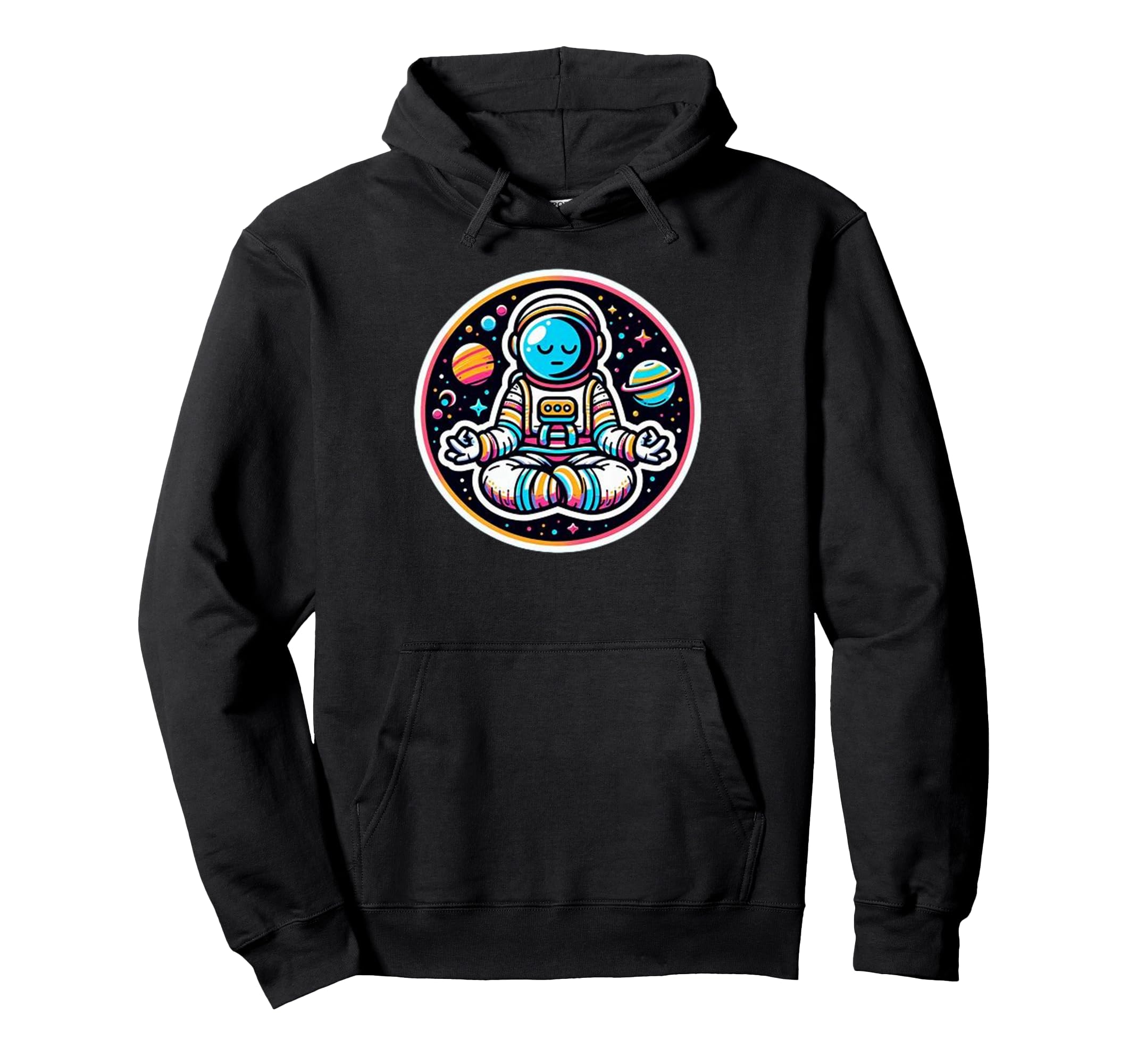 Moon Phase Mindfulness Relaxation Hoodie - Fun Novelty Design Men Women - T-Shirt, Sweatshirt, Hoodie