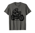 Sloth Riding Motorcycle T-Shirt - Custom Art Print Men Women - T-Shirt, Sweatshirt, Hoodie