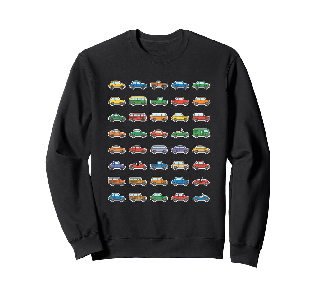 Car Pattern Car Art Car Lovers Sweatshirt - Aesthetic Graphic Men Women - T-Shirt, Sweatshirt, Hoodie