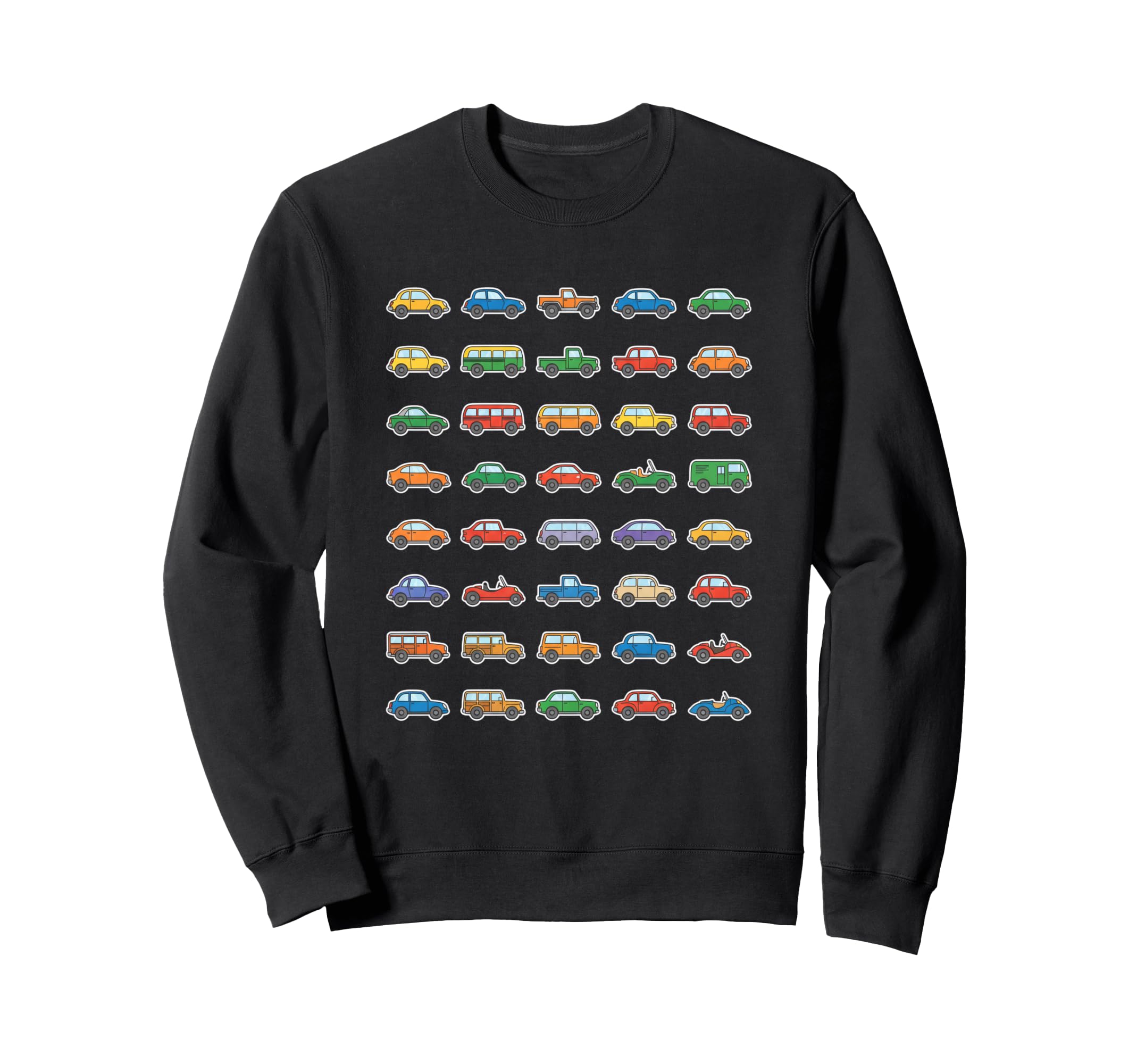 Car Pattern Car Art Car Lovers Sweatshirt - Aesthetic Graphic Men Women - T-Shirt, Sweatshirt, Hoodie