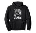 Flat Track Motorcycle Racing American Hoodie - Graphic Print for Adults - T-Shirt, Sweatshirt, Hoodie