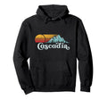 Cascadia Distressed Vibe Mountains Hoodie - Graphic Print Unisex - T-Shirt, Sweatshirt, Hoodie