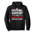 Human Emotional Support Do Not Pet Funny Hoodie - Trendy Graphic Unisex - T-Shirt, Sweatshirt, Hoodie