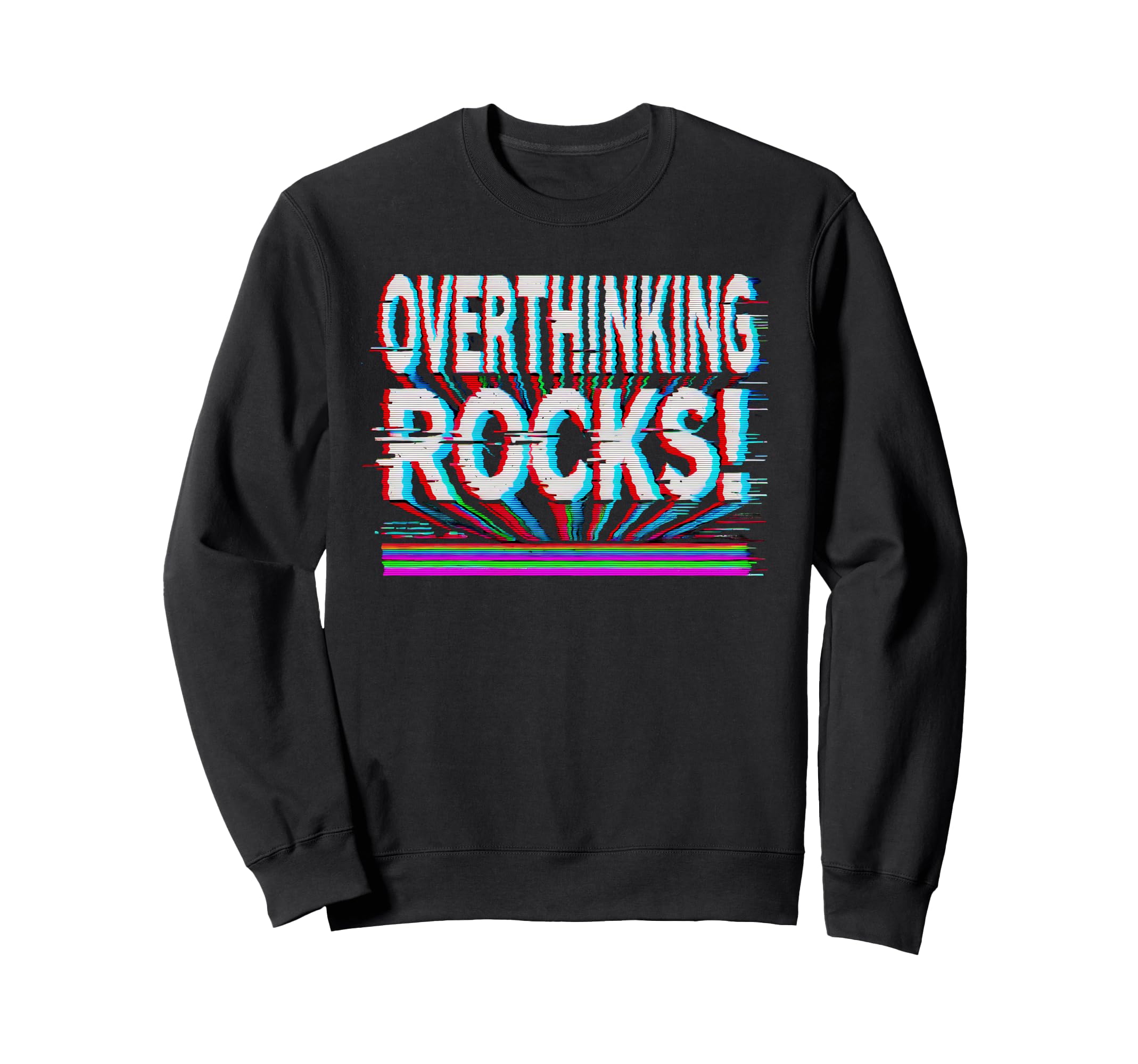 Overthinking Rocks Funny Anxiety Sweatshirt - Graphic Print for Adults - T-Shirt, Sweatshirt, Hoodie
