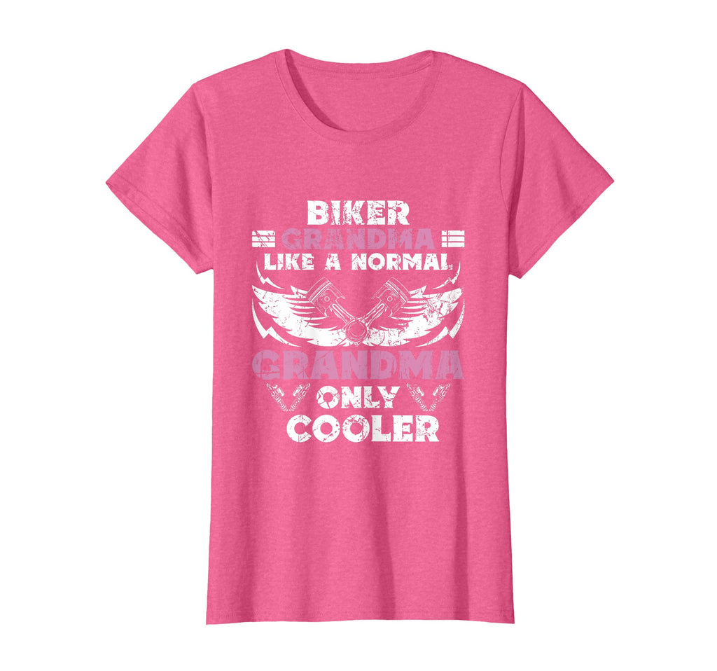 Biker Grandma Motorcycle Grandmother T-Shirt - Custom Art Print Men Women - T-Shirt, Sweatshirt, Hoodie