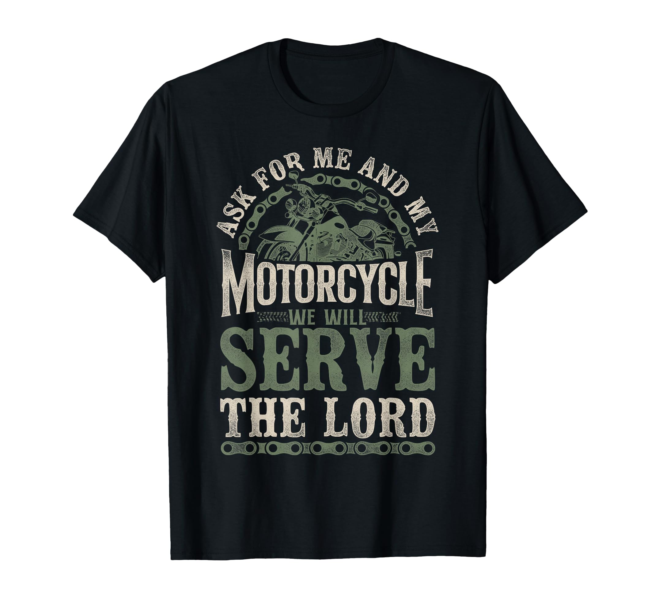 Motorcycle Biker Jesus Faith T-Shirt - Minimalist Print for Adults - T-Shirt, Sweatshirt, Hoodie