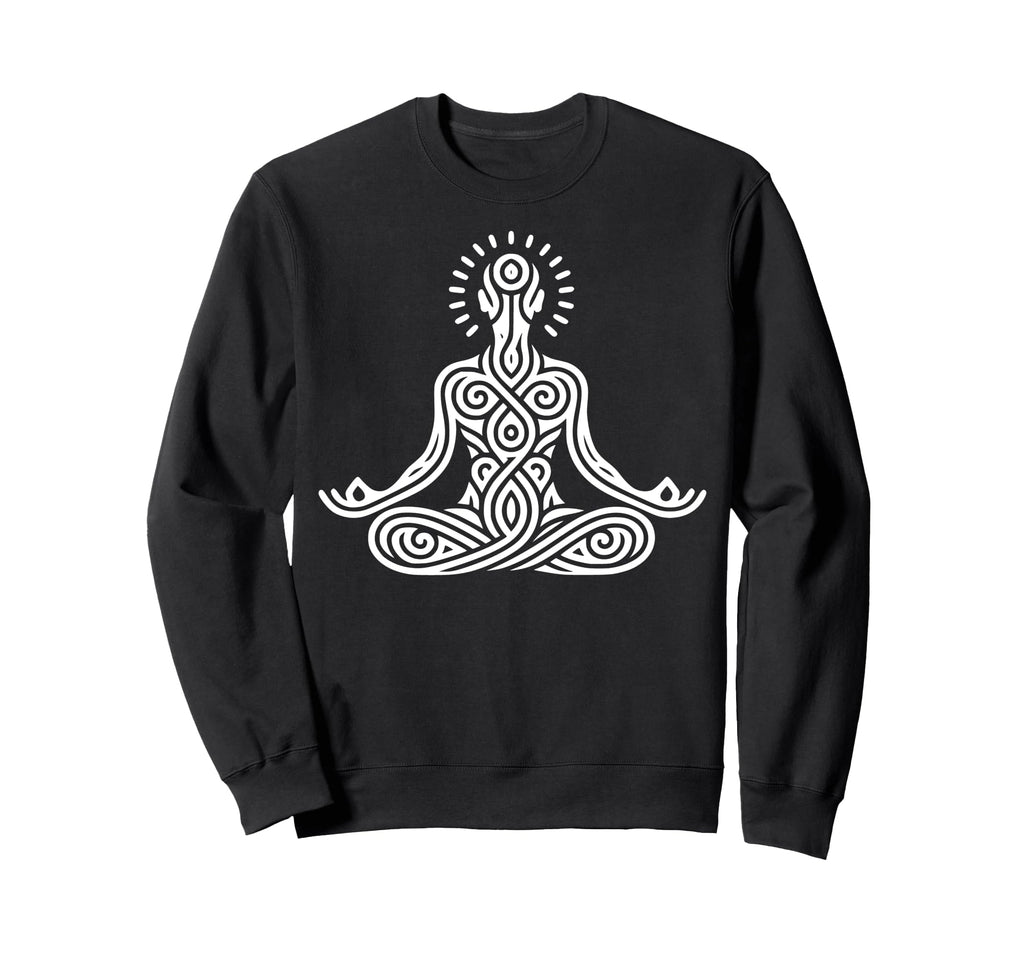 Meditative Figure Spiritual Yoga Sweatshirt - Streetwear Style Men Women - T-Shirt, Sweatshirt, Hoodie