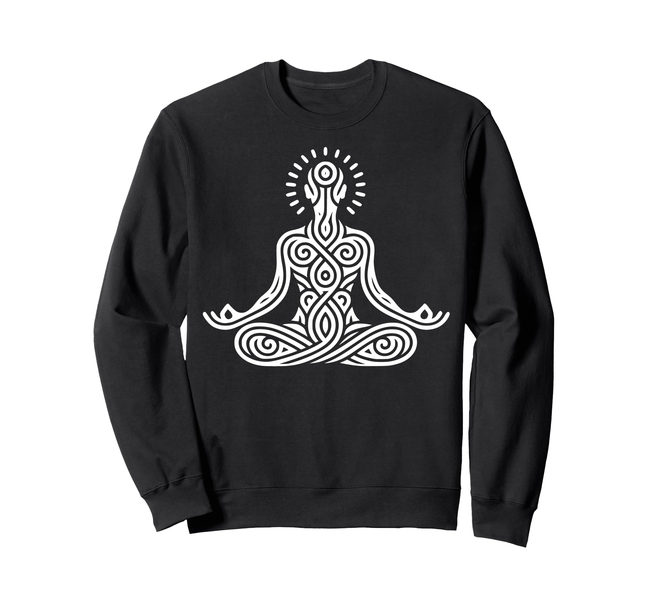 Meditative Figure Spiritual Yoga Sweatshirt - Streetwear Style Men Women - T-Shirt, Sweatshirt, Hoodie