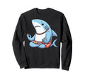 Meditation Shark Yoga Pose Sweatshirt - Streetwear Style for Adults - T-Shirt, Sweatshirt, Hoodie
