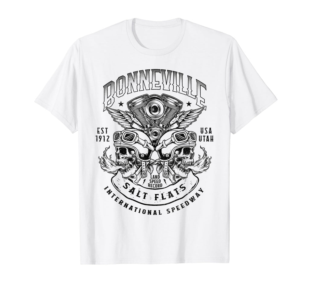 Bonneville Salt Flats Motorcycle Racing T-Shirt - Unique Graphic Unisex - T-Shirt, Sweatshirt, Hoodie