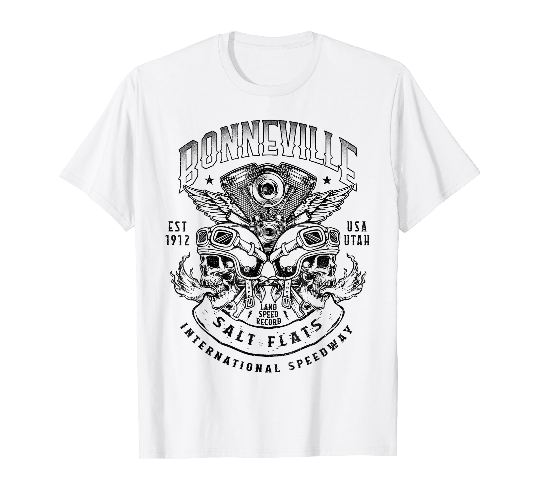 Bonneville Salt Flats Motorcycle Racing T-Shirt - Unique Graphic Unisex - T-Shirt, Sweatshirt, Hoodie