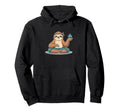 Sloth Lotus Pose Yoga Mindfulness Vibes Hoodie - Unique Graphic Unisex - T-Shirt, Sweatshirt, Hoodie