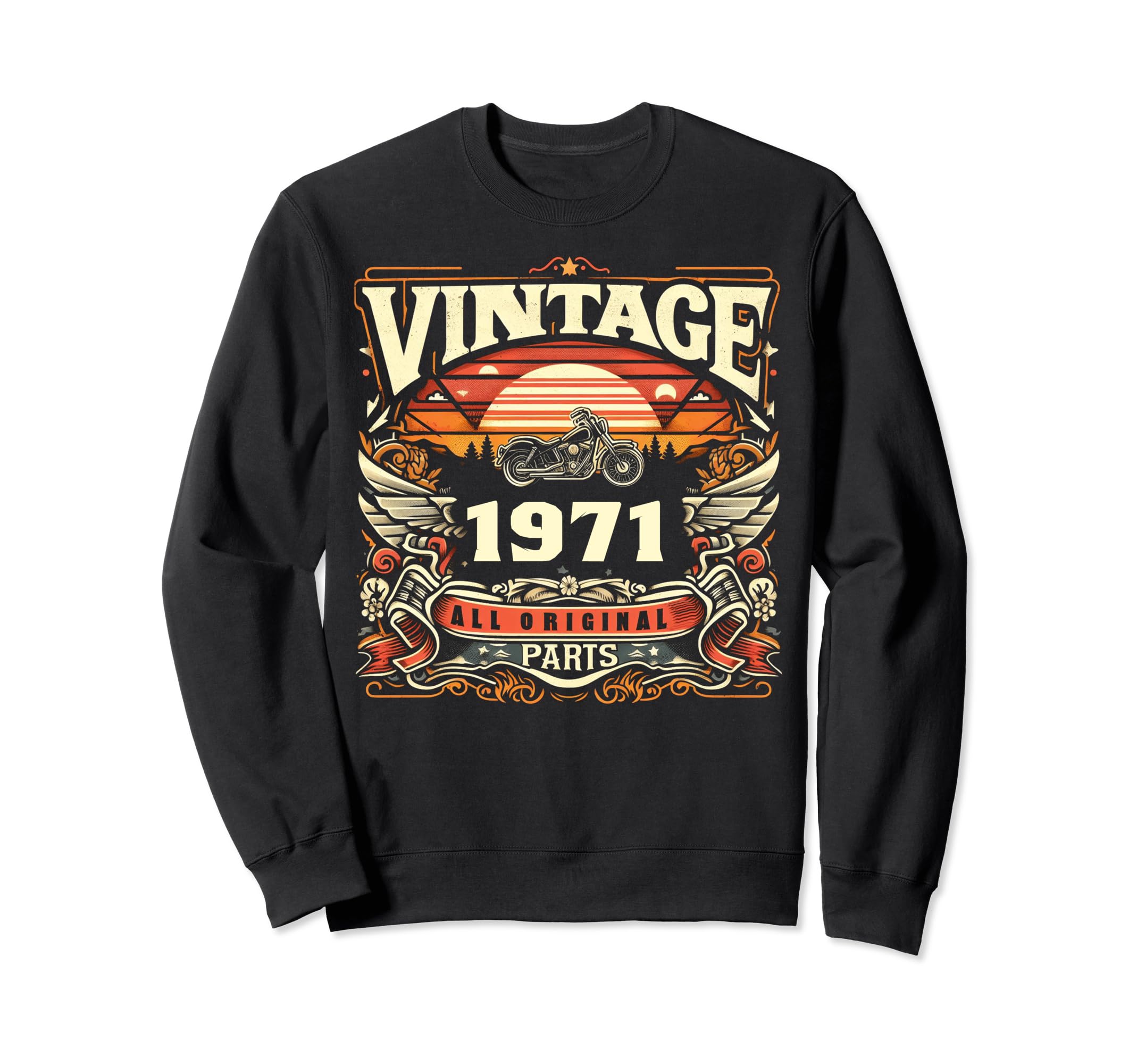 1971 Born 1971 53Th Birthday Sweatshirt - Minimalist Print for Adults - T-Shirt, Sweatshirt, Hoodie