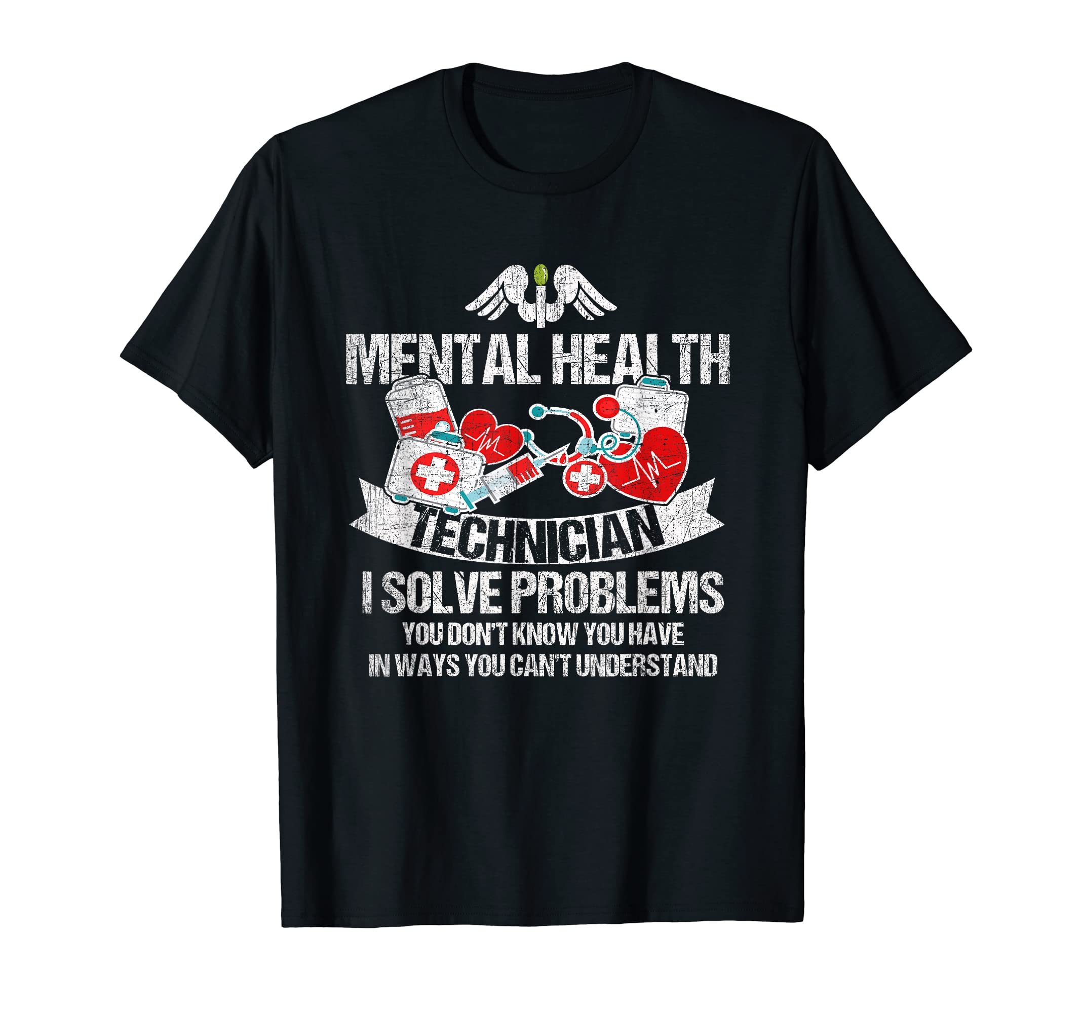 Mental Health Technician Mental Health T-Shirt - Custom Art Print Unisex - T-Shirt, Sweatshirt, Hoodie