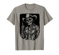 Cowboy Skeleton Western T-Shirt - Custom Art Print for Adults - T-Shirt, Sweatshirt, Hoodie