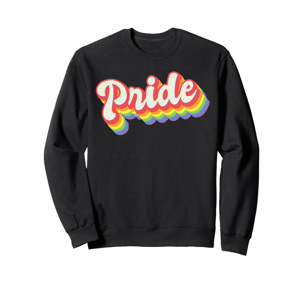 Pride Art Rainbow Aesthetics Sweatshirt - Aesthetic Graphic Men Women - T-Shirt, Sweatshirt, Hoodie