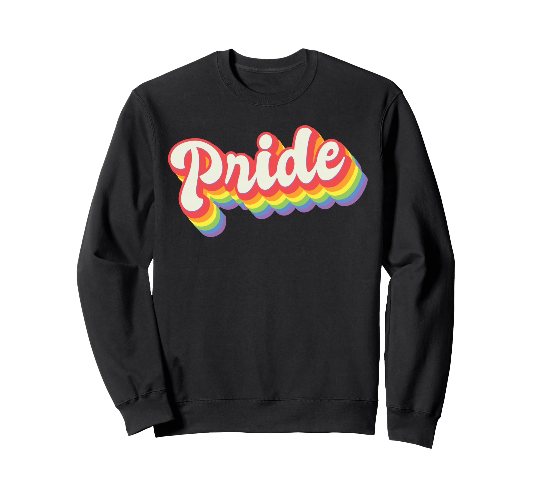 Pride Art Rainbow Aesthetics Sweatshirt - Fun Novelty Design for Adults - T-Shirt, Sweatshirt, Hoodie