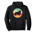 Collie Dog Breed Silhouette 1970S Hoodie - Fun Novelty Design Men Women - T-Shirt, Sweatshirt, Hoodie