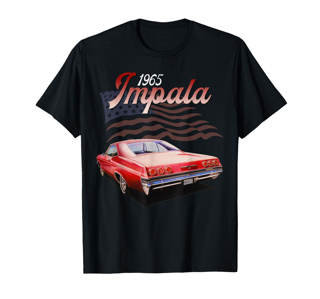 1965 65 Impala Old School Muscle Car T-Shirt - Novelty Apparel Men Women - T-Shirt, Sweatshirt, Hoodie