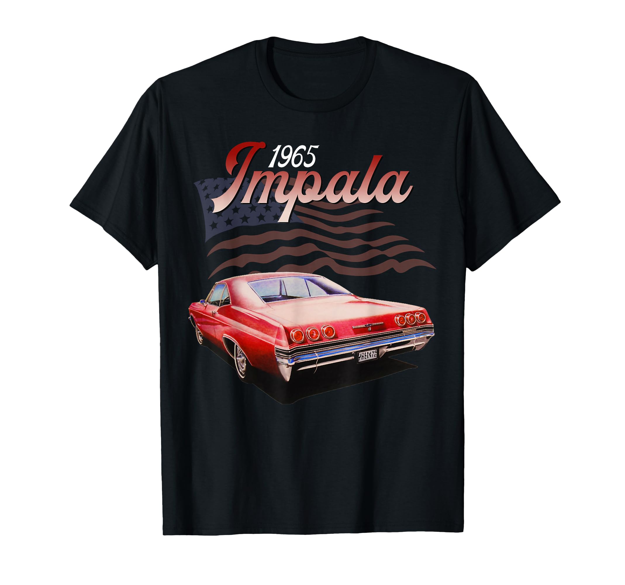 1965 65 Impala Old School Muscle Car T-Shirt - Novelty Apparel Men Women - T-Shirt, Sweatshirt, Hoodie