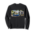 Elegance Watercolor Oldschool Car Sweatshirt - Trendy Graphic for Adults - T-Shirt, Sweatshirt, Hoodie