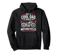 Only Dad Rides Motorcycles Bike Fathers Hoodie - Unique Graphic for Adults - T-Shirt, Sweatshirt, Hoodie